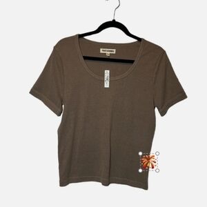 Wild Fable Brown Short Sleeve Tee